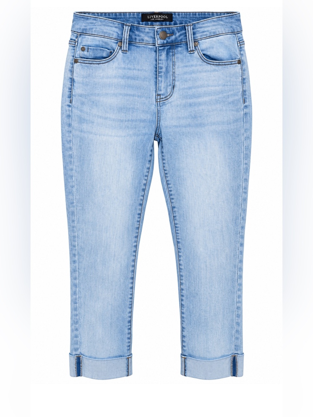 Liverpool Light Blue Women’s Cropped Ankle Jeans